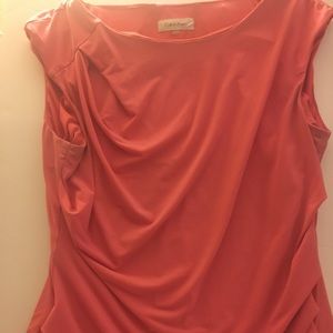 Calvin Klein coral blouse